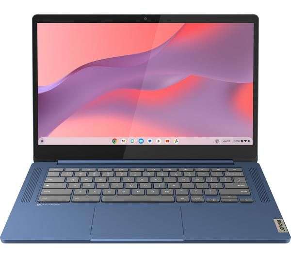LENOVO IdeaPad Slim 3 14" Chromebook - MediaTek Kompanio 520, 64 GB eMMC, Blue free C&C only
