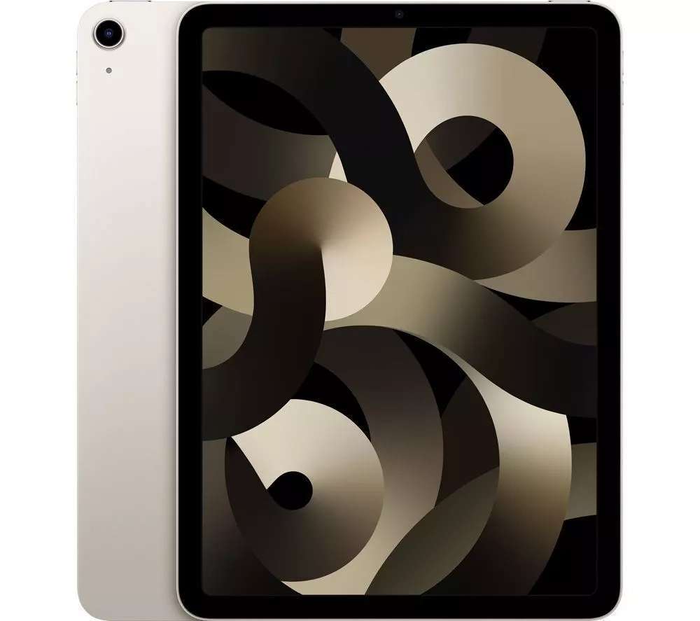 APPLE 10.9" iPad Air M1 64GB REFURB-A - Starlight/ Purple - w/app code from Currys Clearance
