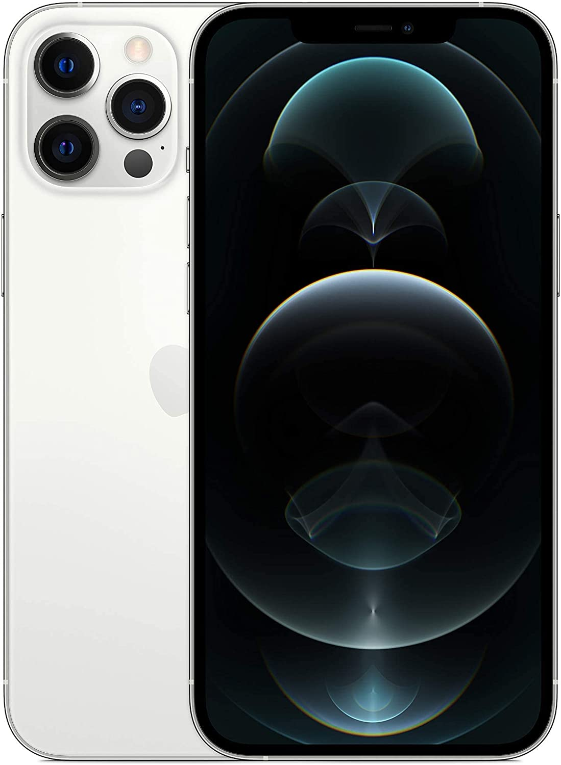 Apple iPhone 12 Pro Max, 128GB, Silver - Unlocked (Refurbished Premium)